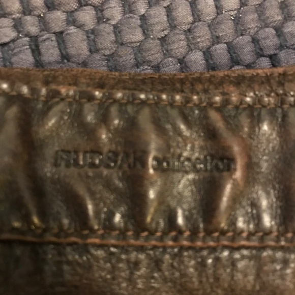 Rudsak Collection Ruched Leather Shoulder Bag in Brown - Picture 3 of 9